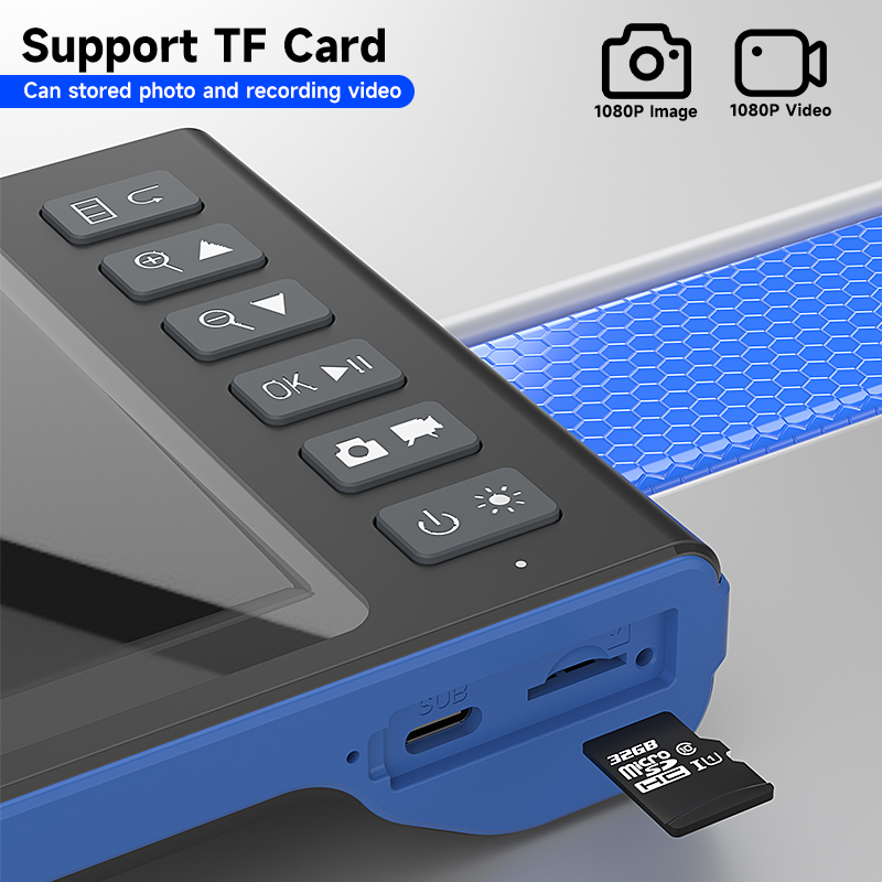 Endoscopio con schermo IPS da 7 pollici HD1080P Singolo Doppio Triplo HD1920 5MP Autofocus Fotocamera Spina USB Periscopio di ispezione per auto Scatta foto