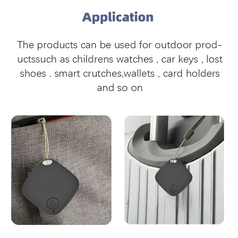 Smart Bluetooth GPS Tracker Tag with Anti-Lost Reminder Android IOS App Compatible Car Key Pet Finder Rated Locator