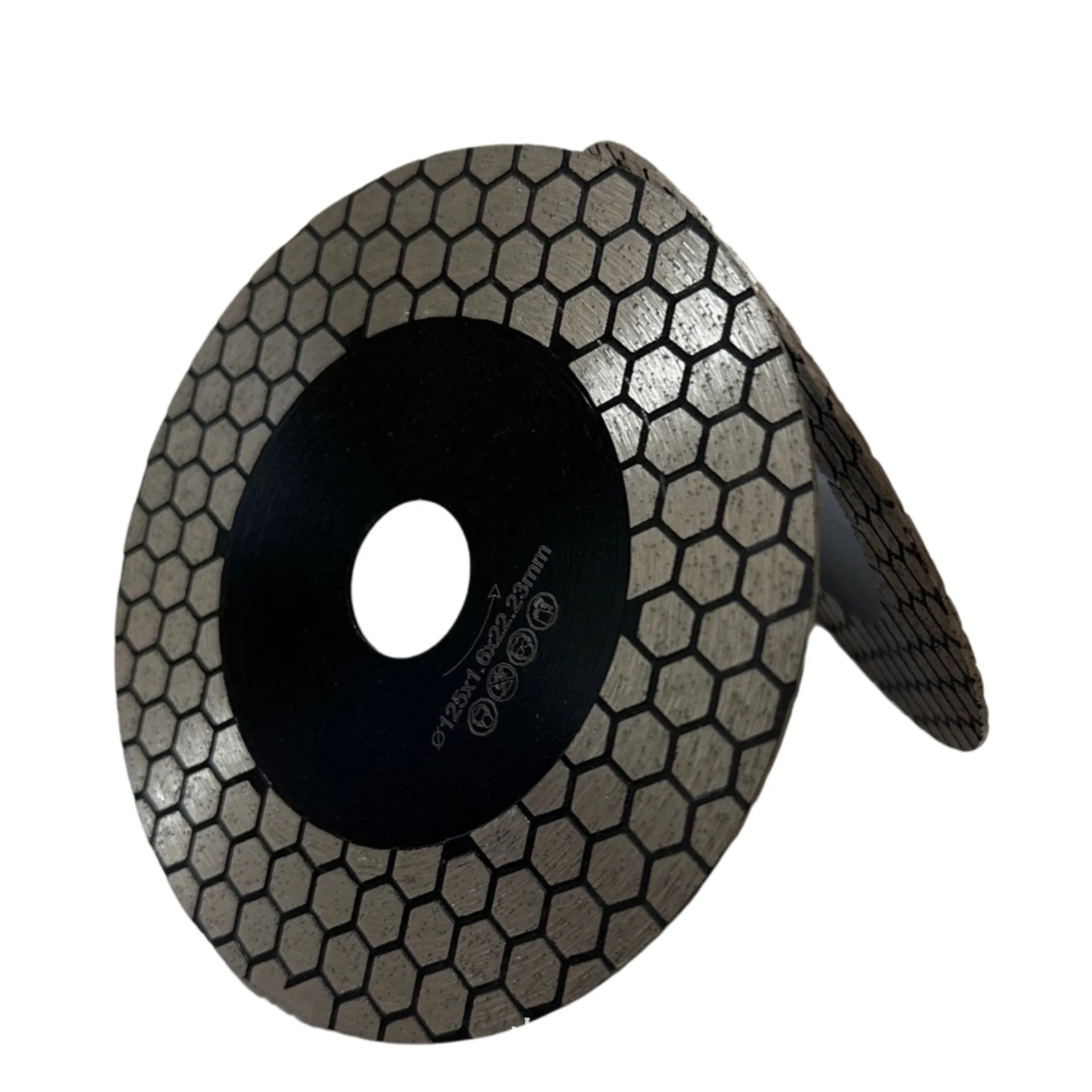 Discos de sierra de diamante para azulejos de 115MM/125MM, hoja de corte y molienda hexagonal, amplia aplicación, sin Chip, corte húmedo/seco 45 °   Corte en ángulo