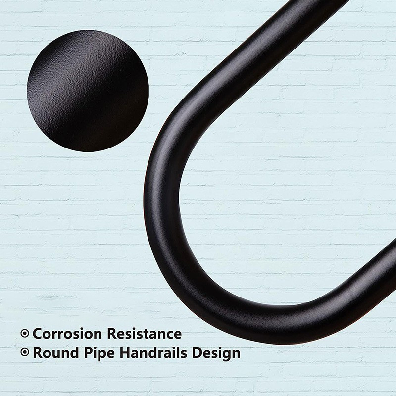 ステンレス鋼のステップ手すり頑丈な壁に取り付けられた階段手すり取り外し可能なU字型グラブバーガレージポーチ、庭用