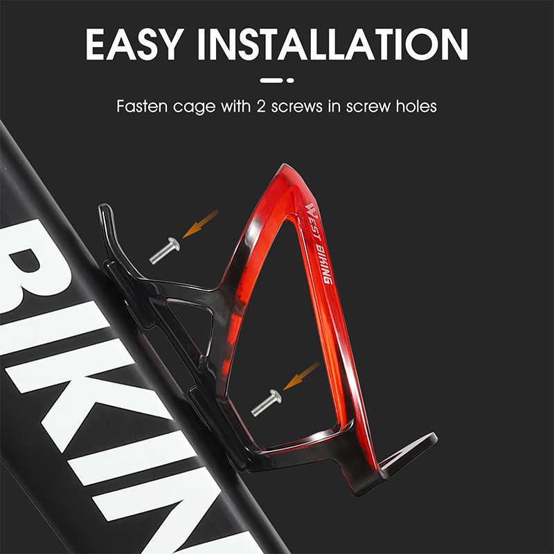 WEST BIKING porte-bouteille d'eau de vélo dégradé coloré porte-bouteille de cyclisme ultraléger vtt vélo de route support de bouteille d'eau