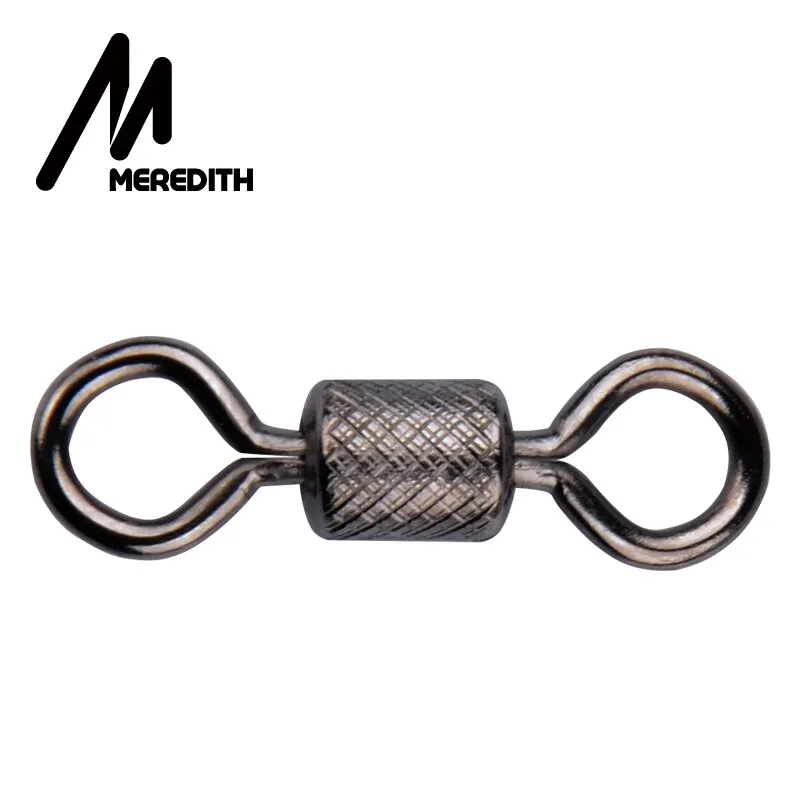 MEREDITH-rodamientos giratorios de pesca, accesorios de pesca de carpa, 50 unids/lote