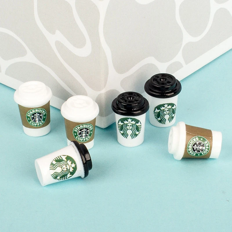 8 PCS/10 PCS Miniature กาแฟโยเกิร์ตข้าวไอศกรีมผลไม้ Jam ขวดเล็บ Pretend อาหารสําหรับตุ๊กตาเล่นอุปกรณ์เสริม