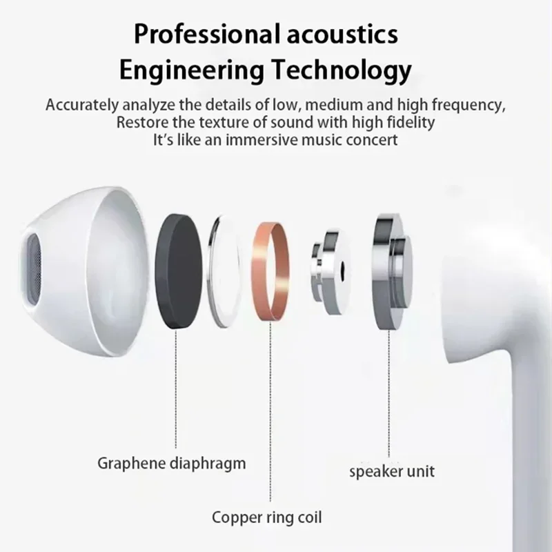 NEW Pro 6 TWS Wireless Headphones with Mic Fone Bluetooth Earphones Sport Running Earpieces for Apple iPhone Xiaomi Pro6 Earbuds