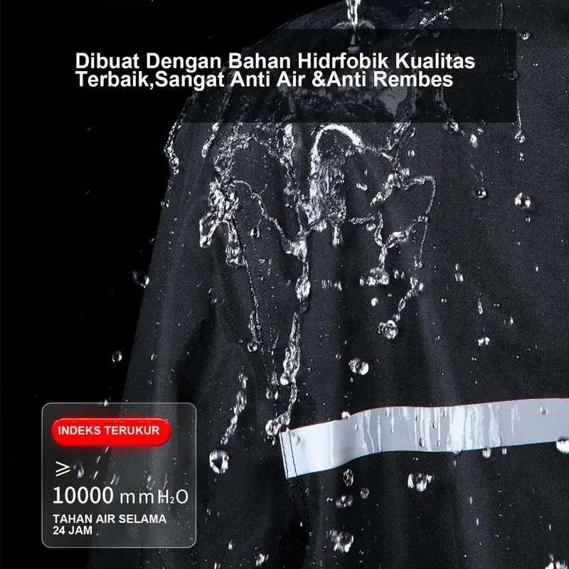 Capa de chuva e calças de chuva terno corpo inteiro prevenção de pragas bicicleta elétrica motocicleta takeaway equitação reflexiva divisão capa de chuva