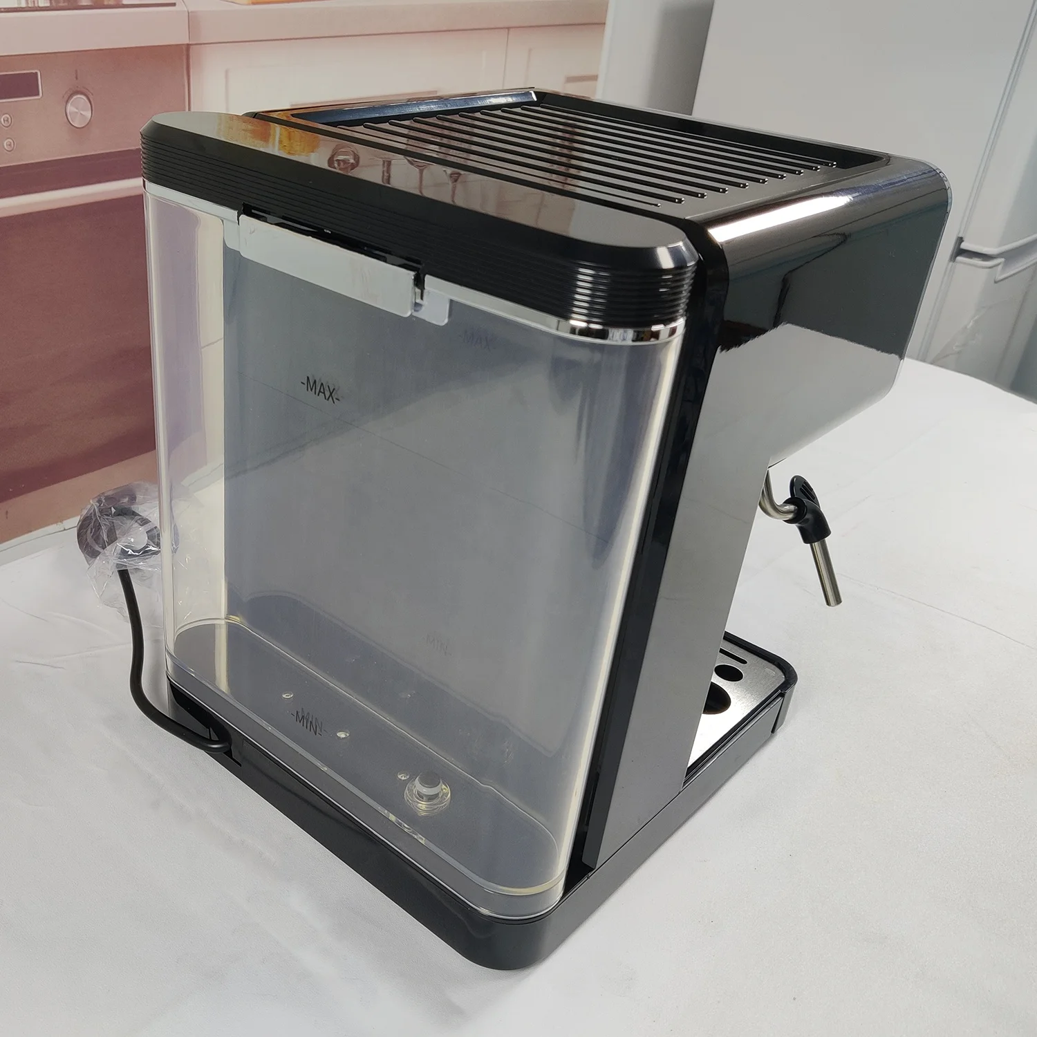 ST Wholesale Cheap Customized Small Home Use Milk Frothing Steam Moka Macchiato Espresso Machine Coffee Maker