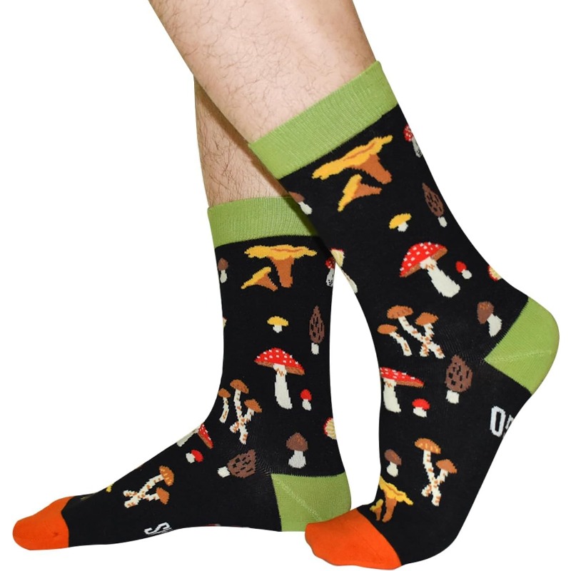1 쌍 스케이트 보드 힙합 웃긴 뉴 해피 하라주쿠 버섯 편지 프린트 양말 new