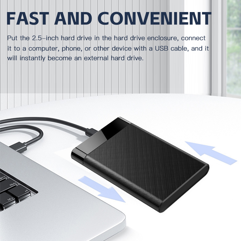 Carcasa USB 3,0 HDD 2,5 "SATA carcasa de disco duro externo 2,5 pulgadas SSD de alta velocidad transmisión soporte ventana Mac Android