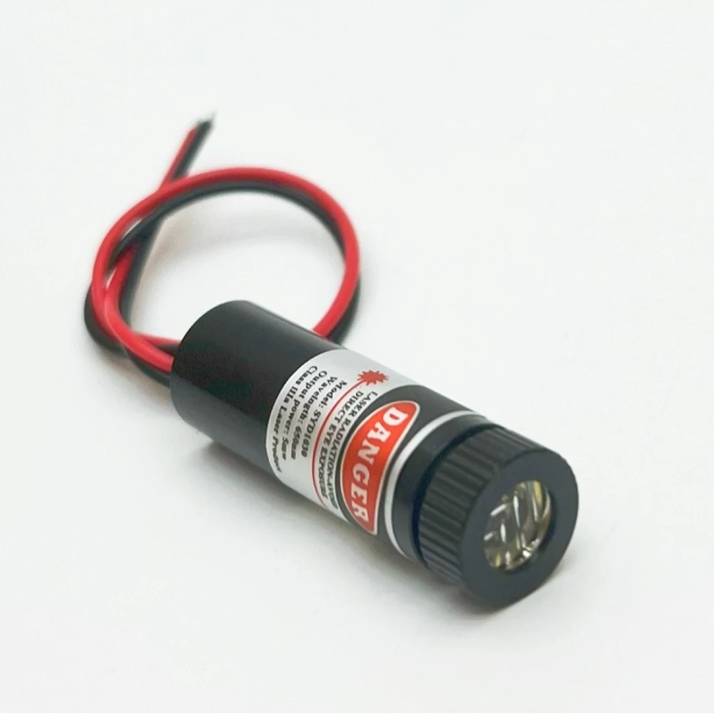 Industrial Adjustable Focusable 650nm 5mW 12x35mm 3-6V Red DOT / Line / Cross Laser Module Industrial 12mm LED LD Module