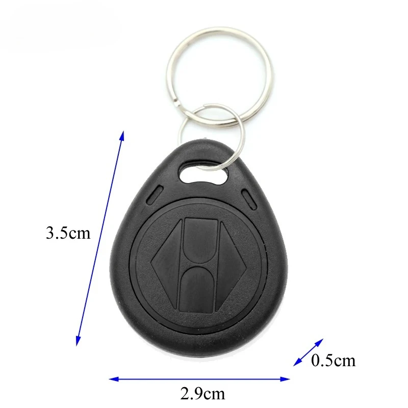 10 Uds 125KHz T5577 llaveros etiqueta duplicada regrabable 5200 copia de proximidad tarjeta de acceso ID Token Ring RFID clonador llavero