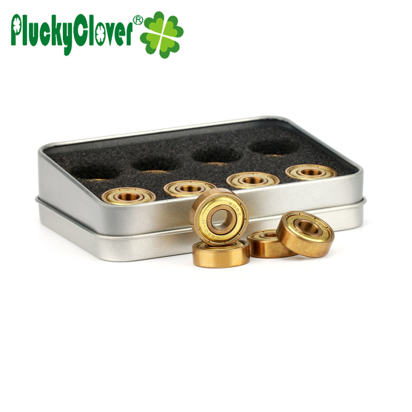 16 Máy Tính 608ZZ/627z Vàng Tatinium Trượt Vòng Bi Ván Trượt Longboard Phần Giày Trượt Patin Xe Tay Ga Quad Nghệ Thuật Trượt Chịu Lực