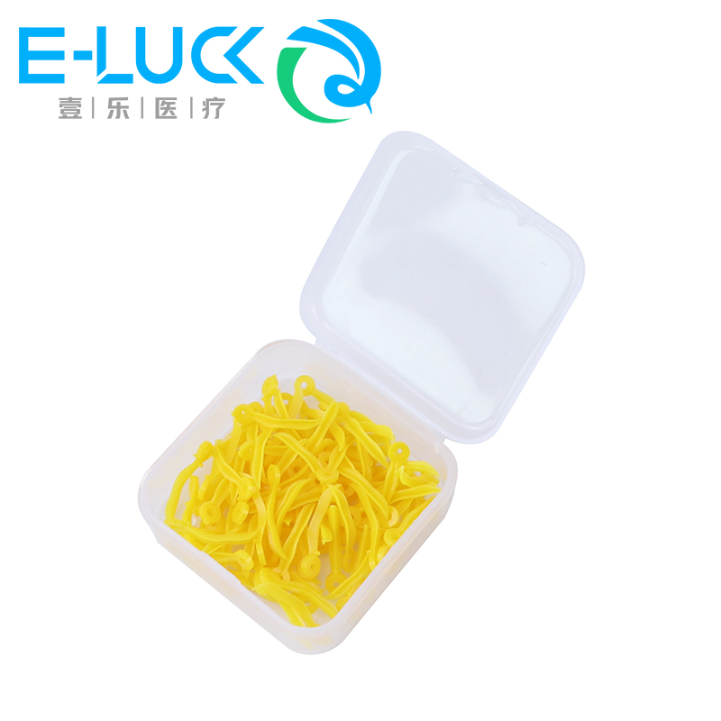 使い捨てプラスチック歯科用ウェッジ,円形穴,4サイズ,歯科技工所ツール