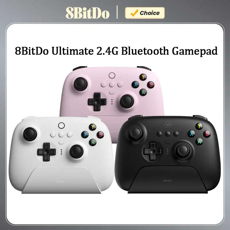 8BitDo - Ultimate Wireless Bluetooth Gaming Controller with Charging Dock for Nintendo Switch and PC, Windows 10, 11, Steam Deck