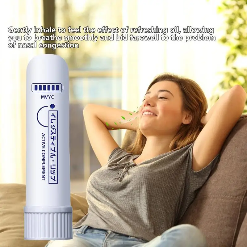 Pfefferminzöl, feuchter, erfrischender Energiestift, Eukalyptusöl, Naseninhalator, nüchternerer Stick, Fahren, Anti-Schläfrigkeit, kühle Nase