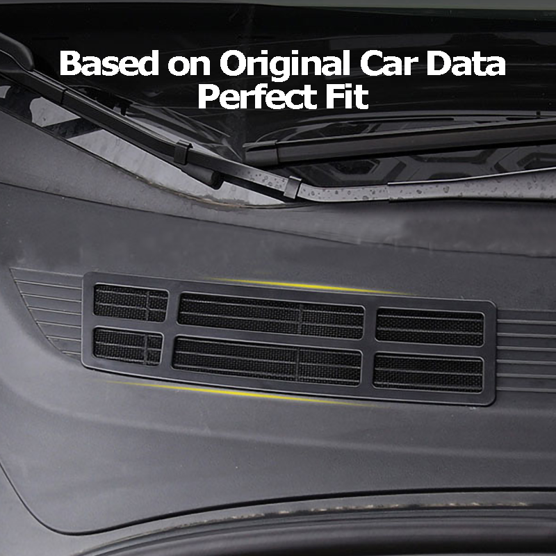Capa protetora de entrada de ar para tesla modelo 3 y, rede de ventilação de entrada, filtro à prova de insetos, rosto frontal, acessórios interiores do carro