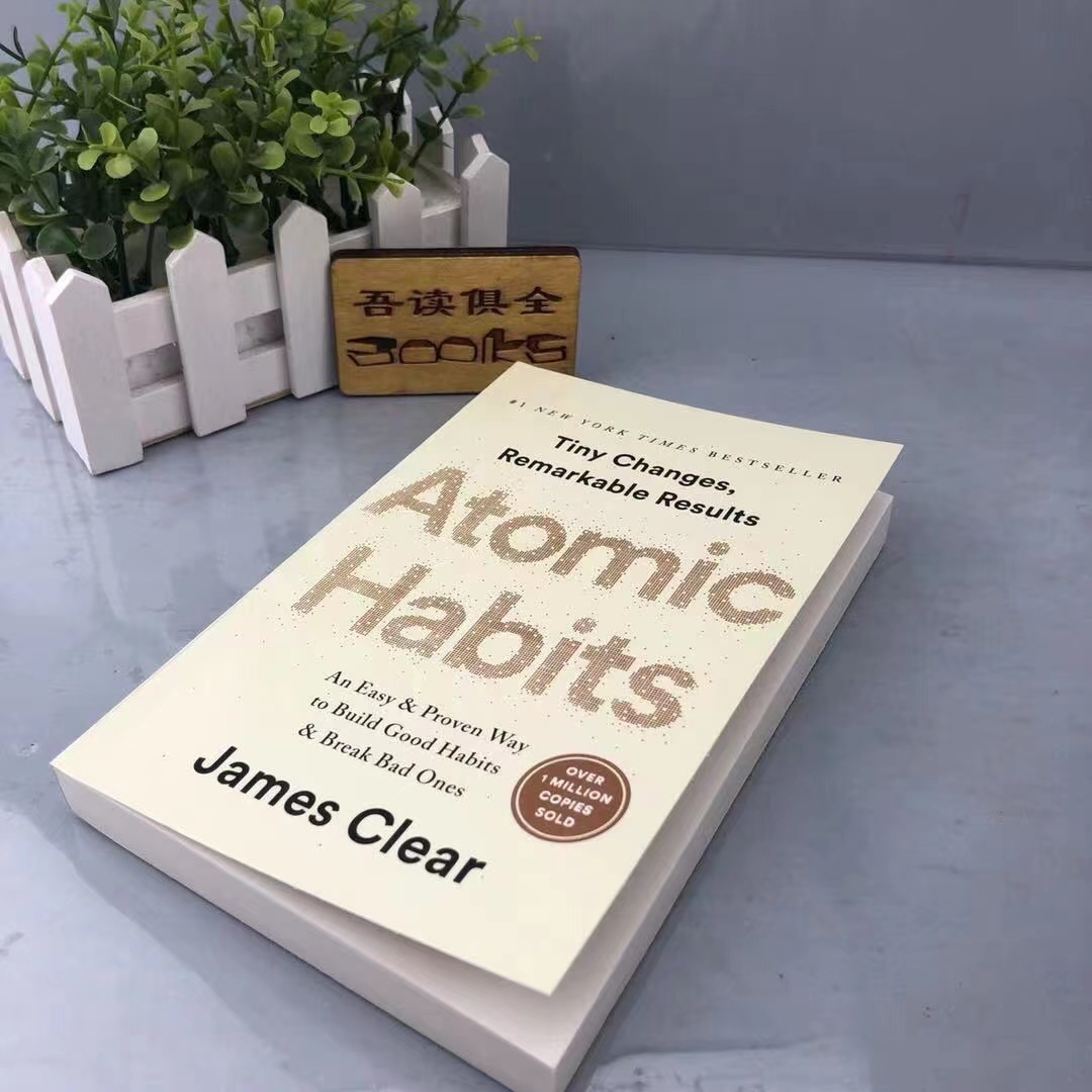 อะตอมนิสัยโดย James Clear ง่าย & Proven Way Self-Management Self-Improvement ผู้ใหญ่อ่านหนังสือ