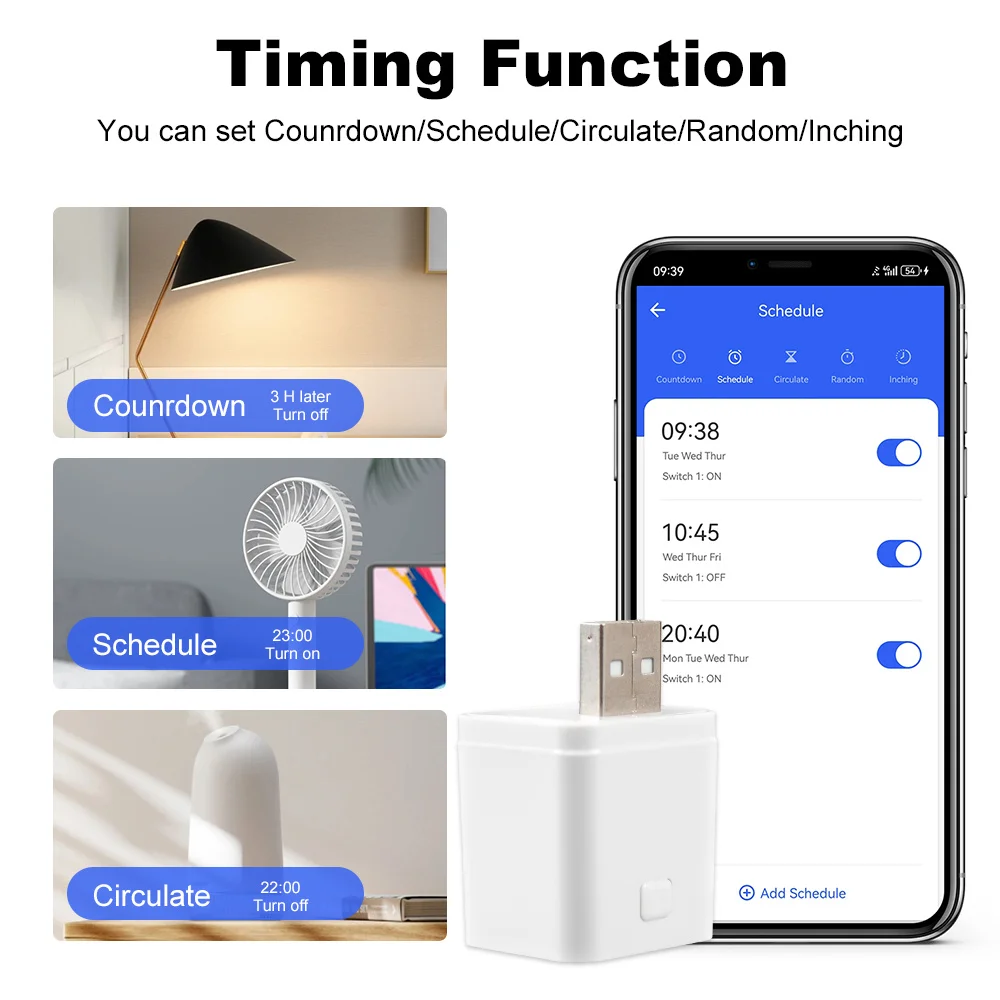 Tuya Smart Wifi/ZigBee Micro USB 1 2 3 Adapter Schalter 5V Mini USB Netzteil Smart Life Control Alexa Google home Yandex Alice