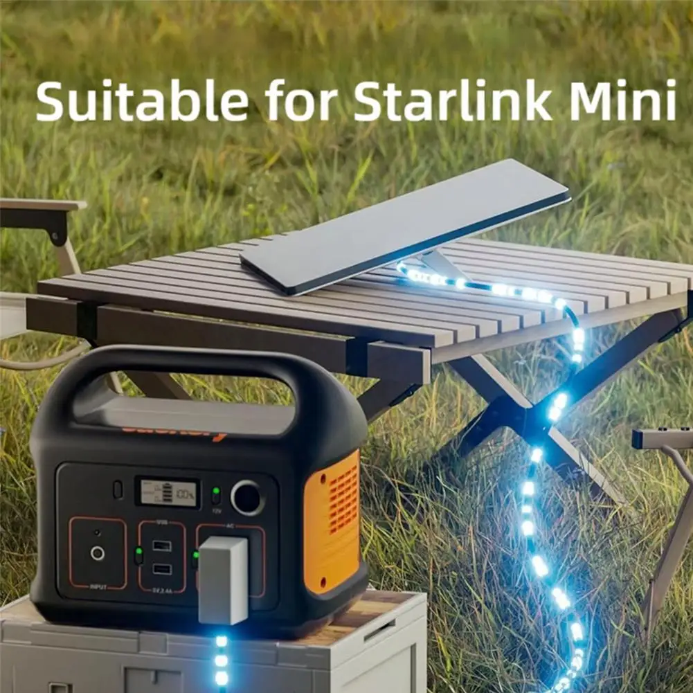 Para Starlink Mini 3 en 1 DC a TypeC/DC/Cable de alimentación de carga de coche IP65 impermeable 3 en 1 a Cable Typec 2464-20AWG para Starlink Mini