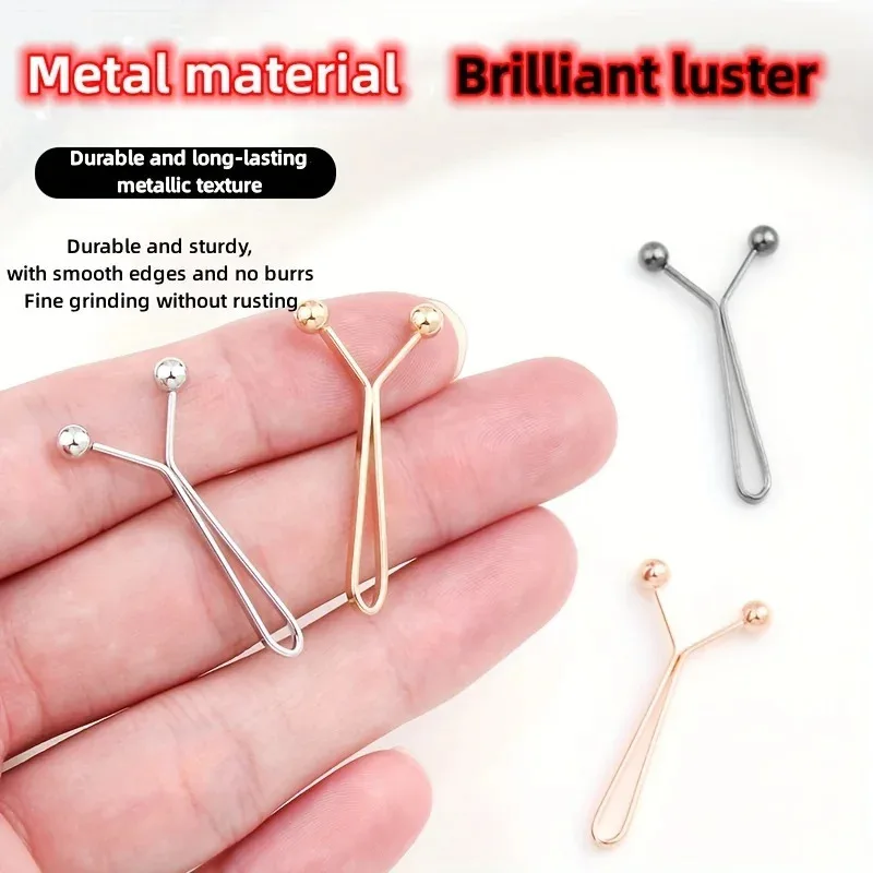 Onzichtbare metalen clips voor korset, verstelbare knoopclips, geschikt voor jeans en kleding, modeaccessoire 4-delige set