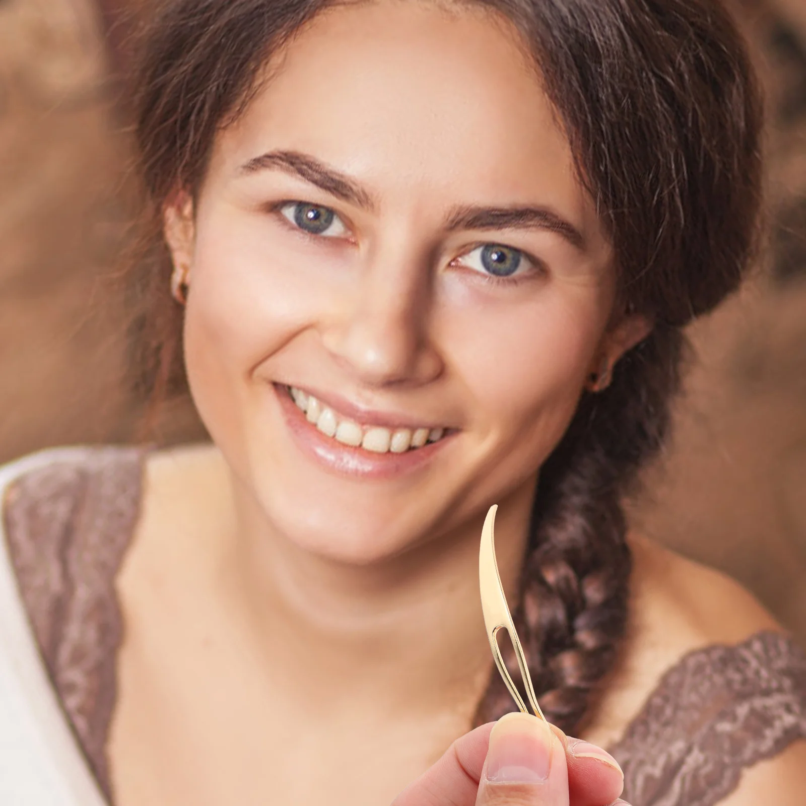 1 set 1 Set Jarum Rajut Crochet untuk Menjahit Rambut, Alat Jarum Crochet untuk Dreadlocks, Jarum Rajut Kerajinan Tangan untuk Menyambung Rambut