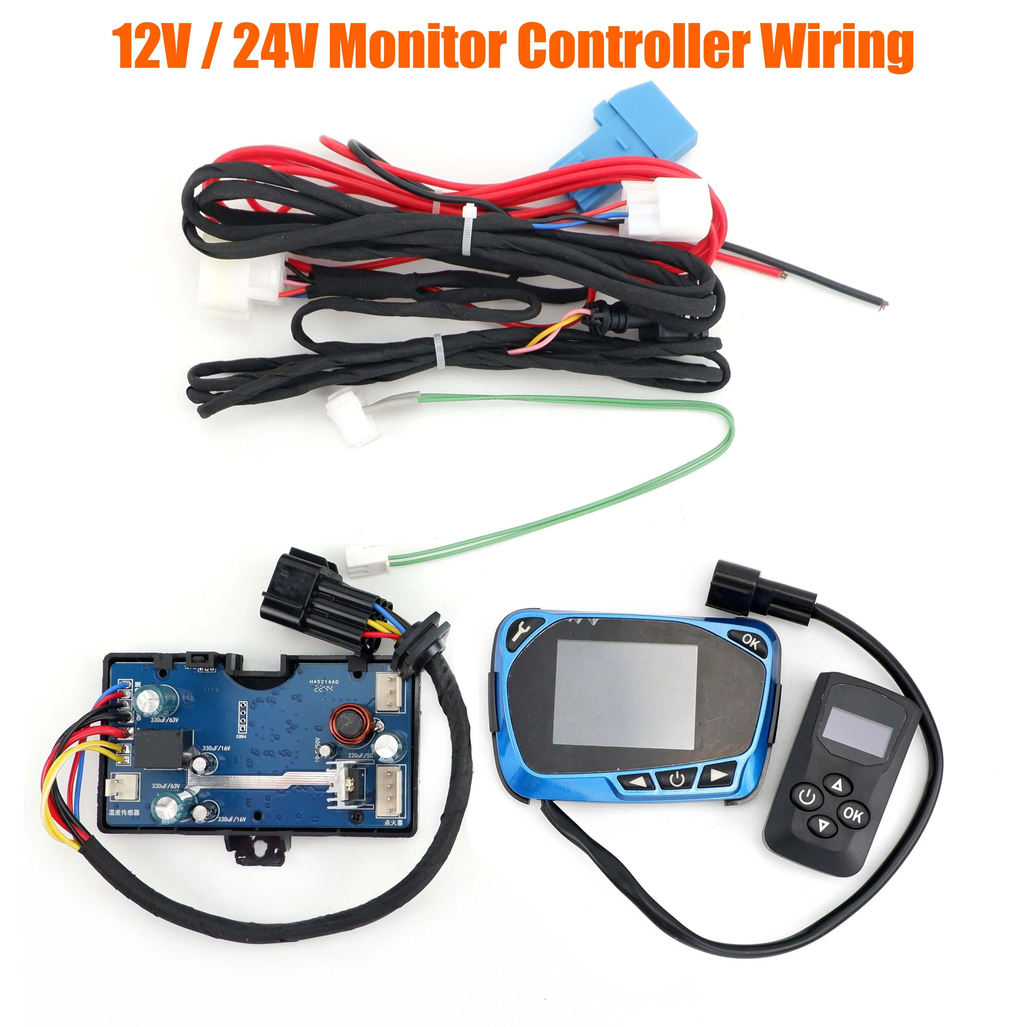 Calentador de aire diésel de 12V, 24V, 2KW, 3KW, 5KW, 8KW, Monitor LCD, Panel de Control, placa base remota para coche, camión, Camper