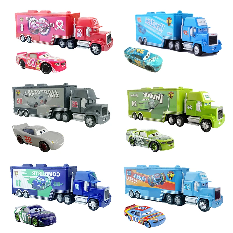 Disney Pixar Cars 3 Zabawka Francesco Zygzak Mcqueen Mack Ciężarówka Samochód Ratowniczy Kolekcja Alloy model samochodu oryginalny 1 2 prezent dla dzieci
