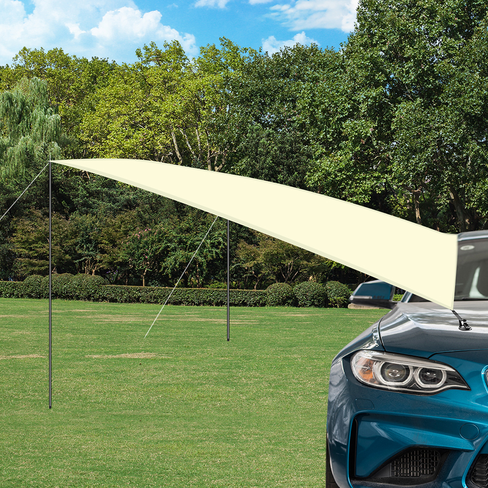 Abrigo de carro sombra acampamento lado telhado do carro tenda toldo à prova dwaterproof água uv portátil barraca acampamento automóvel telhado chuva dossel
