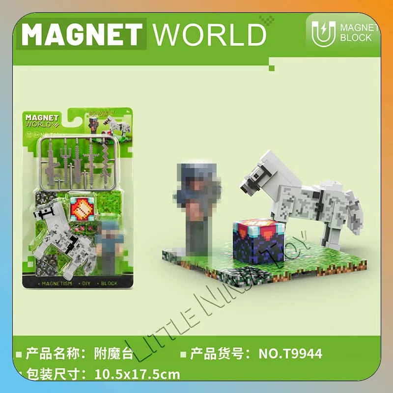 Magnetic World ตุ๊กตาแม่เหล็ก บล็อกตัวต่อสัตว์ บล็อกตัวต่อแม่เหล็กต่างๆ สถานะของเล่นแม่เหล็กเพื่อการศึกษาสําหรับเด็ก