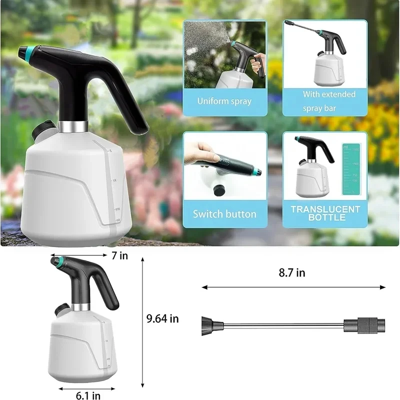 เครื่องพ่นยาไฟฟ้าเกษตรกรรม 2 ลิตร แบบอัตโนมัติ สำหรับพ่นน้ำฆ่าเชื้อโรค ใช้ในสวนและรดน้ำต้นไม้