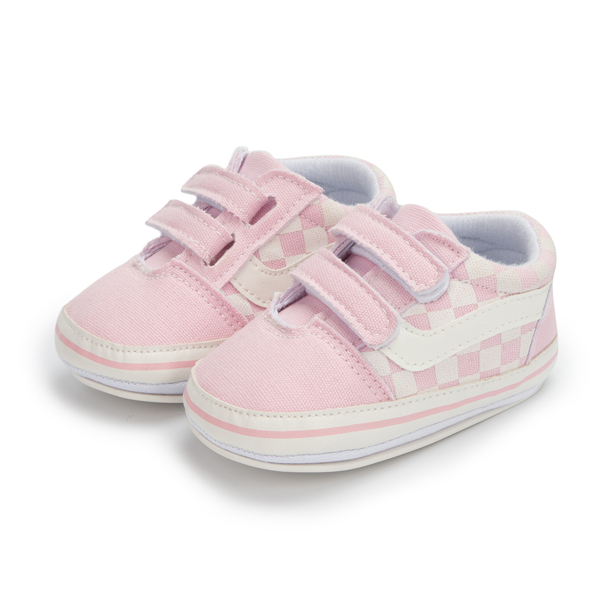 Sơ Sinh Bé Gái Bé Trai Mềm Đế Giày Chống Trơn Trượt Canvas Sneaker