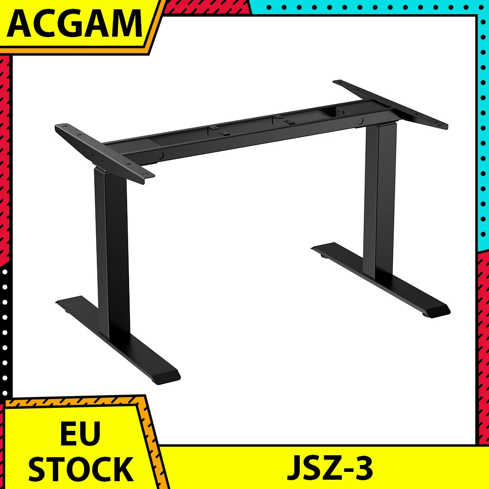 ACGAM-Quadro de Mesa Ajustável em Altura, 2 Motores Fortes, Quadro de Mesa de 3 Níveis, 62-127cm, JSZ-3