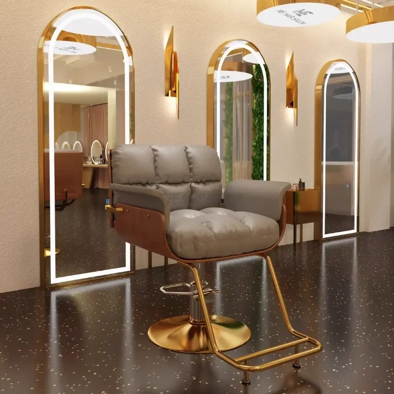 Silla reclinable de lujo para peluquería, sillón con champú, ajustable, para tatuaje y belleza