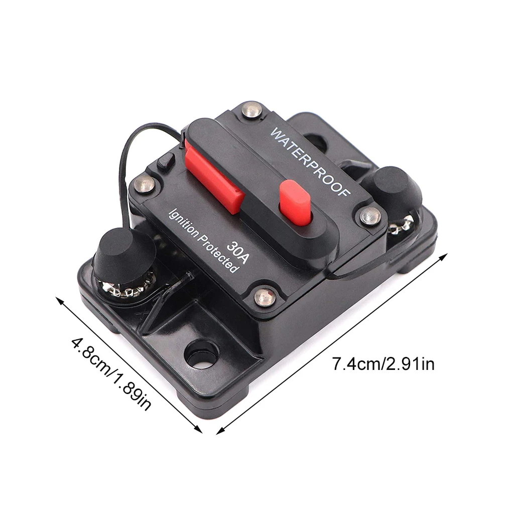 150A 200A 250A 300A Fusibile interruttore reset 30A 40A 50A 60A 70A 80A 100A 120A AMP Interruttore automatico per auto barca impermeabile