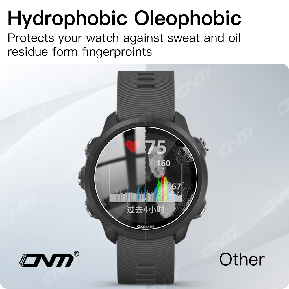 Garmin Forerunner用強化ガラス,スクリーンプロテクター,ultra-hd,傷防止フィルム,9h,955, 945, 255, 245,,音楽,アクセサリー,9h