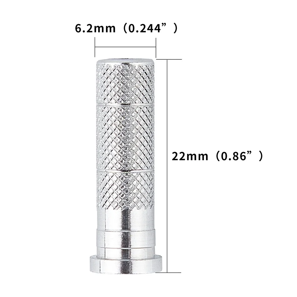 Flecha de tiro con arco, inserción de aluminio para ID 6,2mm/7,6mm, accesorios de eje de flecha de fibra de carbono/fibra de vidrio para flecha de eje de caza, 30 uds.