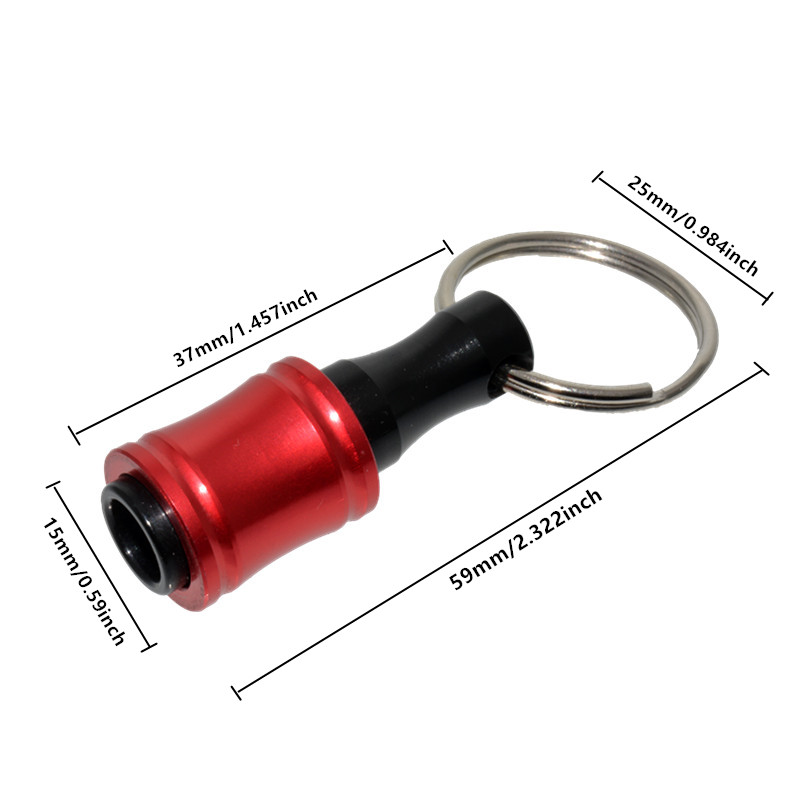 6 unids/set 1/4 "vástago Hexagonal destornillador soporte de cabeza varilla de extensión adaptador de llavero broca de repuesto rápido portátil mano-