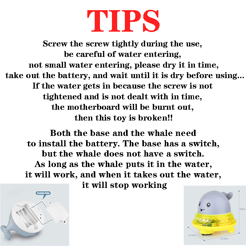 Chuveiro infantil carregando com luzes e spray de água baleia brinquedo reação de água flash brinquedo de banheiro de bebê brinquedo de banho leve como presente