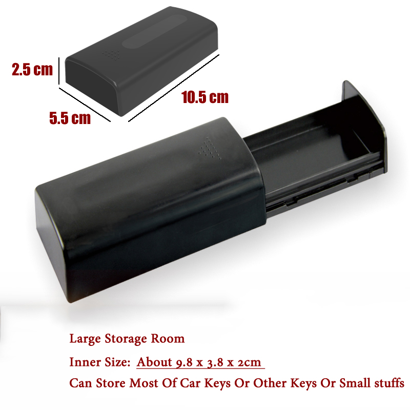 Creative Magnetic Black Key ตู้เซฟผู้ถือกุญแจรถซ่อนกลางแจ้ง Stash สําหรับ Home Office รถบรรทุก Caravan Secret Box