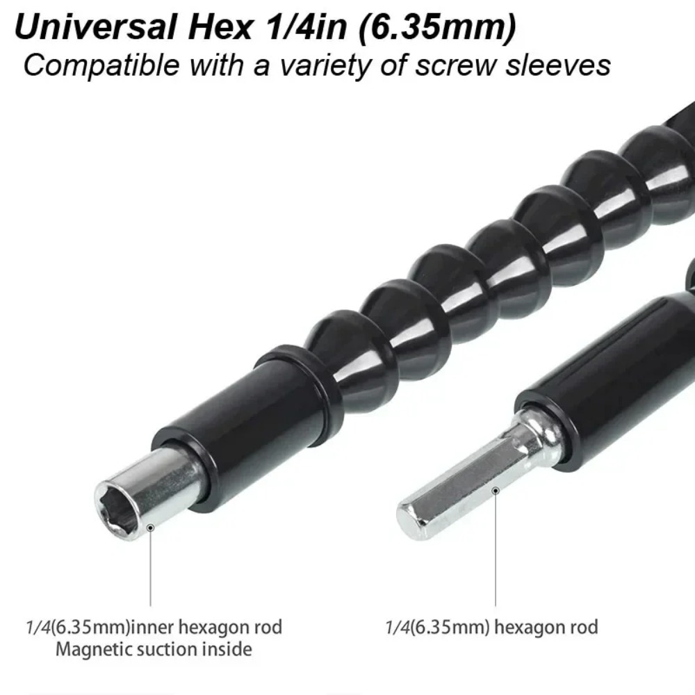 Hoekboorbevestiging Schroevendraaieradapter Flexibele as Verlenghouder Magnetische paalschacht Schroevendraaierset met snelle ontgrendeling