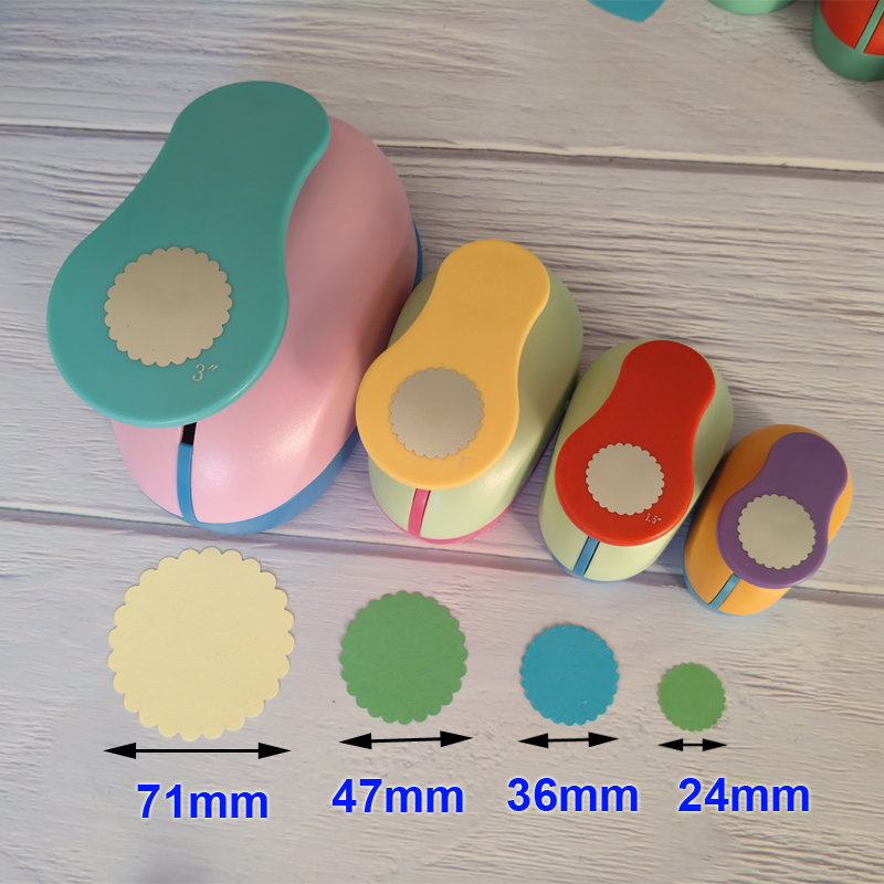꽃 공예 종이 펀치 스크랩북 펀처, DIY 수제 커터, EVA 폼 구멍 절단 도구, 8mm, 15mm, 23mm, 35mm, 47mm, 73mm
