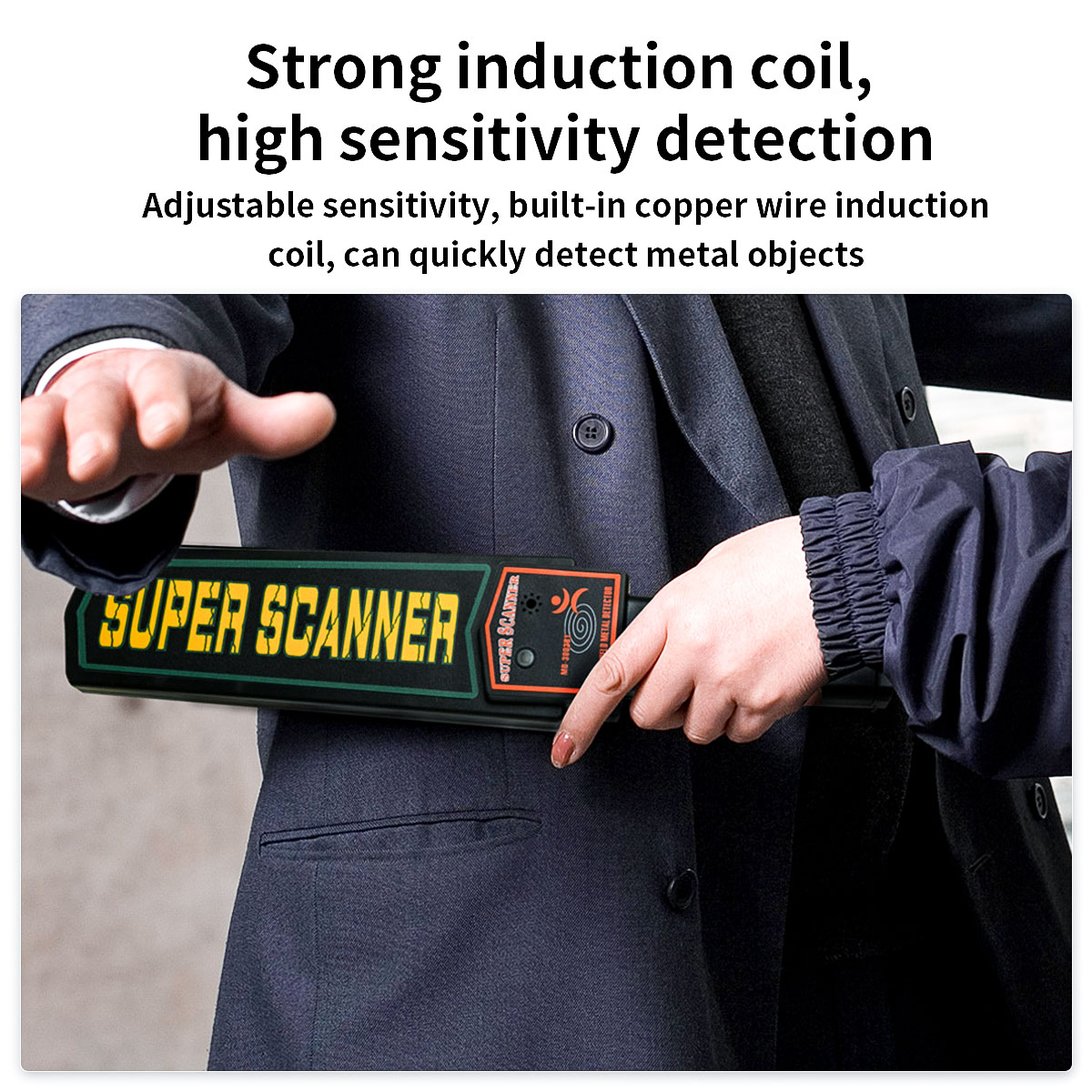 Портативный металлоискатель, ручной сканер для обнаружения металла и золота на глубину обнаружения стен