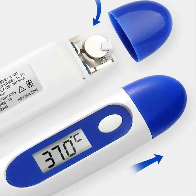 Pulse Oximeter คลิปนิ้ว Pulse เครื่องวัดอุณหภูมิอิเล็กทรอนิกส์หัวนุ่มช่องปากรักแร้การวัดอุณหภูมิในครัวเรือนผู้ใหญ่เด็ก