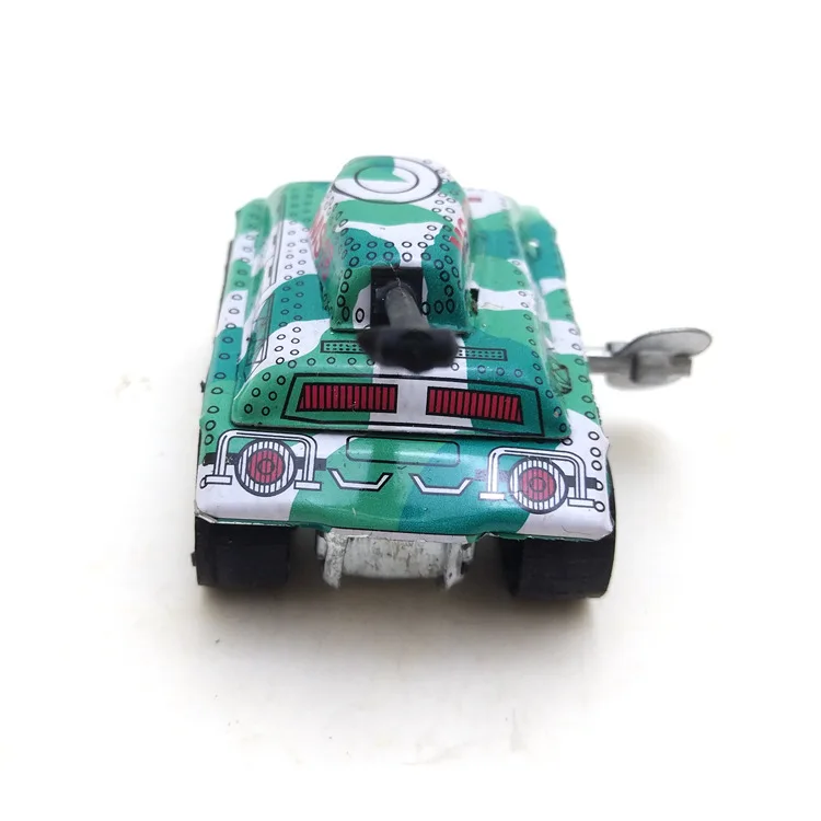 8090 ノスタルジックなブリキ国内バージョン巻き戦車レトログッズブリキ工芸品