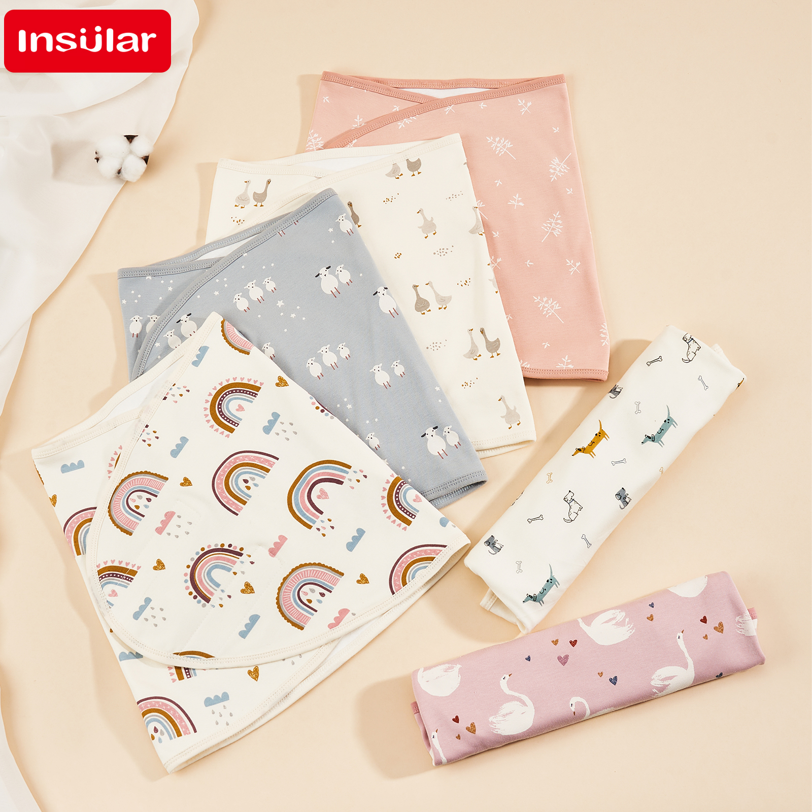 Bilayer bebê recém-nascido swaddle gravata anti obstáculo salto verão fino algodão macio saco de troca de fraldas