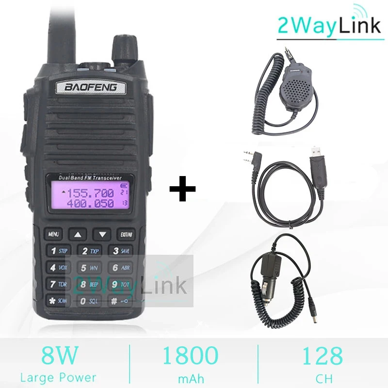 Baofeng 워키 토키 2 웨이 햄 라디오 comunicador UV 82 듀얼 PTT 8W 5W 10KM 듀얼 밴드 UV-82 UHF VHF UV82 UV 5R 9R 13 UV16 라디오