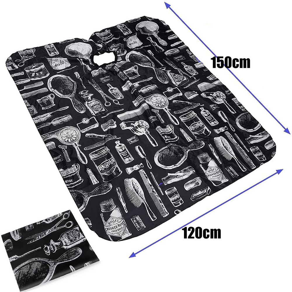 Hairdressing Bibs Hairdressing Bibs For Perming And Dyeing Printed Perming And Dyeing Non-Stick Barber Professional Barber Cape