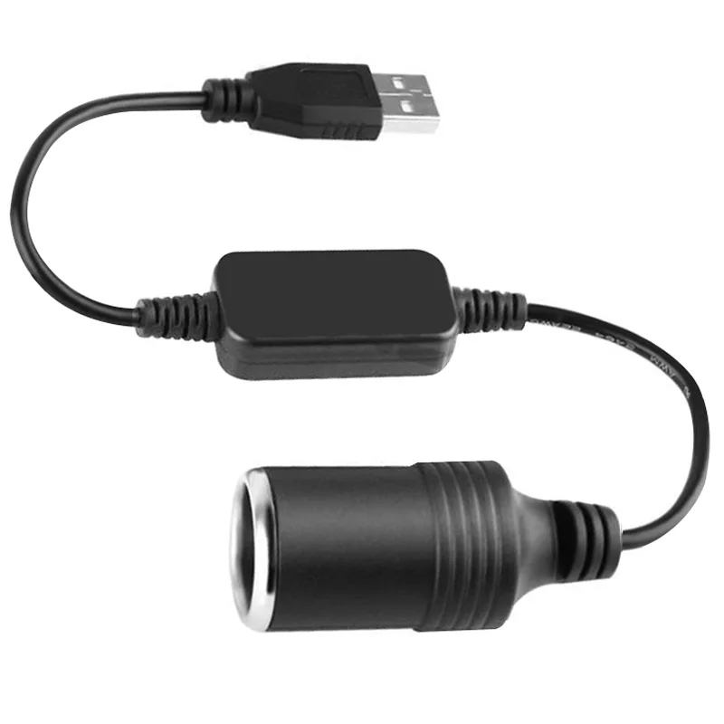 1pc 5V 2A USB Zu 12V Zigarette Leichter Buchse USB Männlich zu Weiblich Zigarette Leichter Adapter konverter Auto Elektronik Zubehör