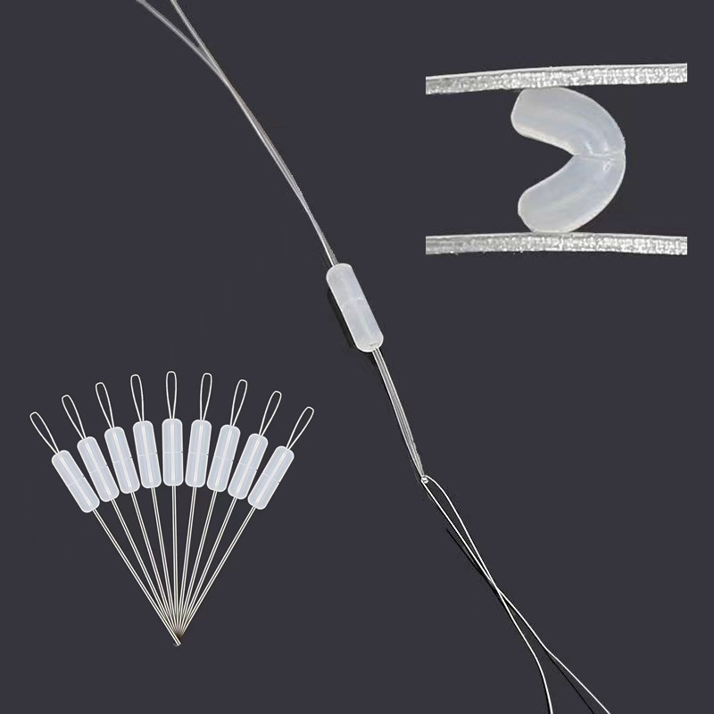 300Pcs Silikon Space Bean Oval Stopper Bobber Beruf Angeln Float Widerstand Anti-Strang Fisch Linie Angeln Getriebe