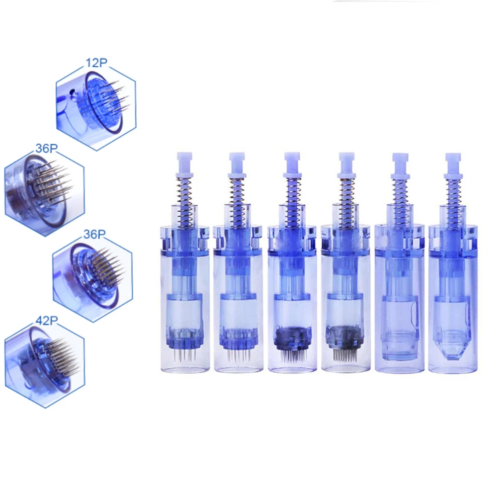 100pcs Derma ปากกา Ultima A1 ตลับหมึก Face Care Micro เข็มปากกาทิ้ง Bayonet อะไหล่เข็มสัก