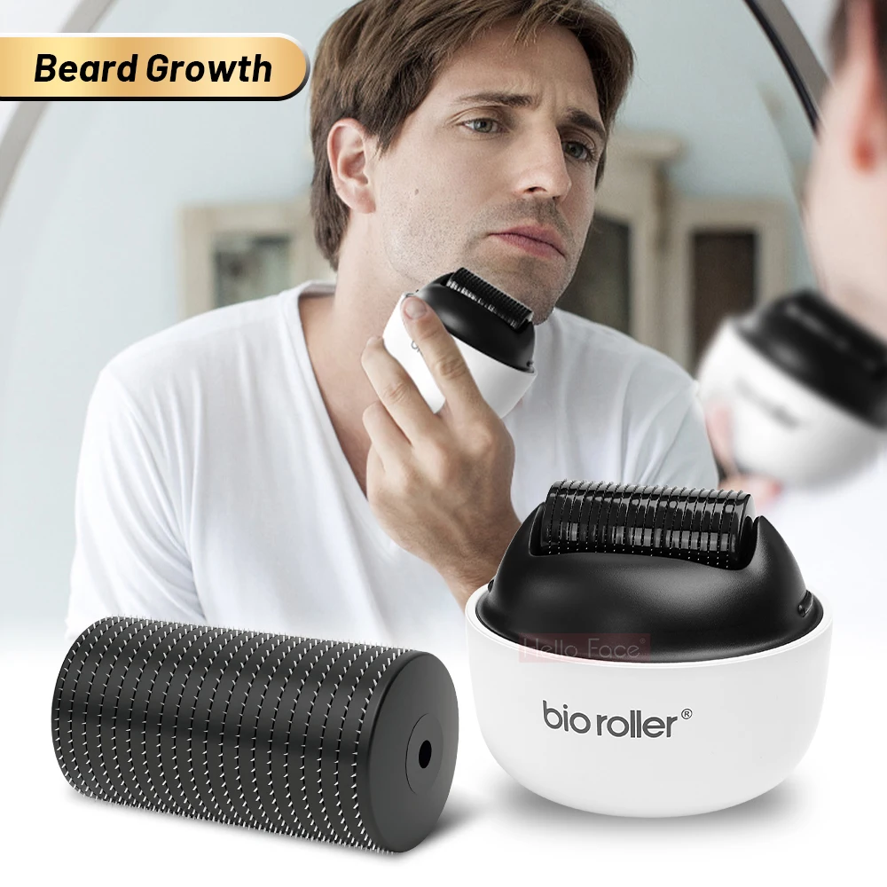 Hallo Gesicht Derma roller 1200 Pin Mikron adel Bio Roller G4 Haarwuchs Körper Dehnung streifen Entfernung Hautpflege mit separater Abdeckung